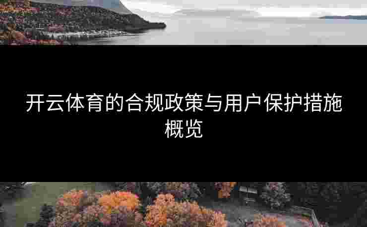 开云体育的合规政策与用户保护措施概览