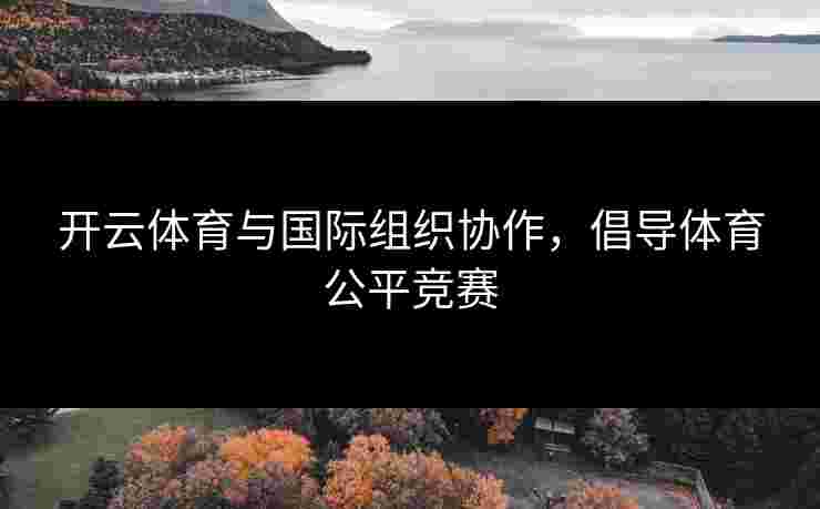 开云体育与国际组织协作，倡导体育公平竞赛